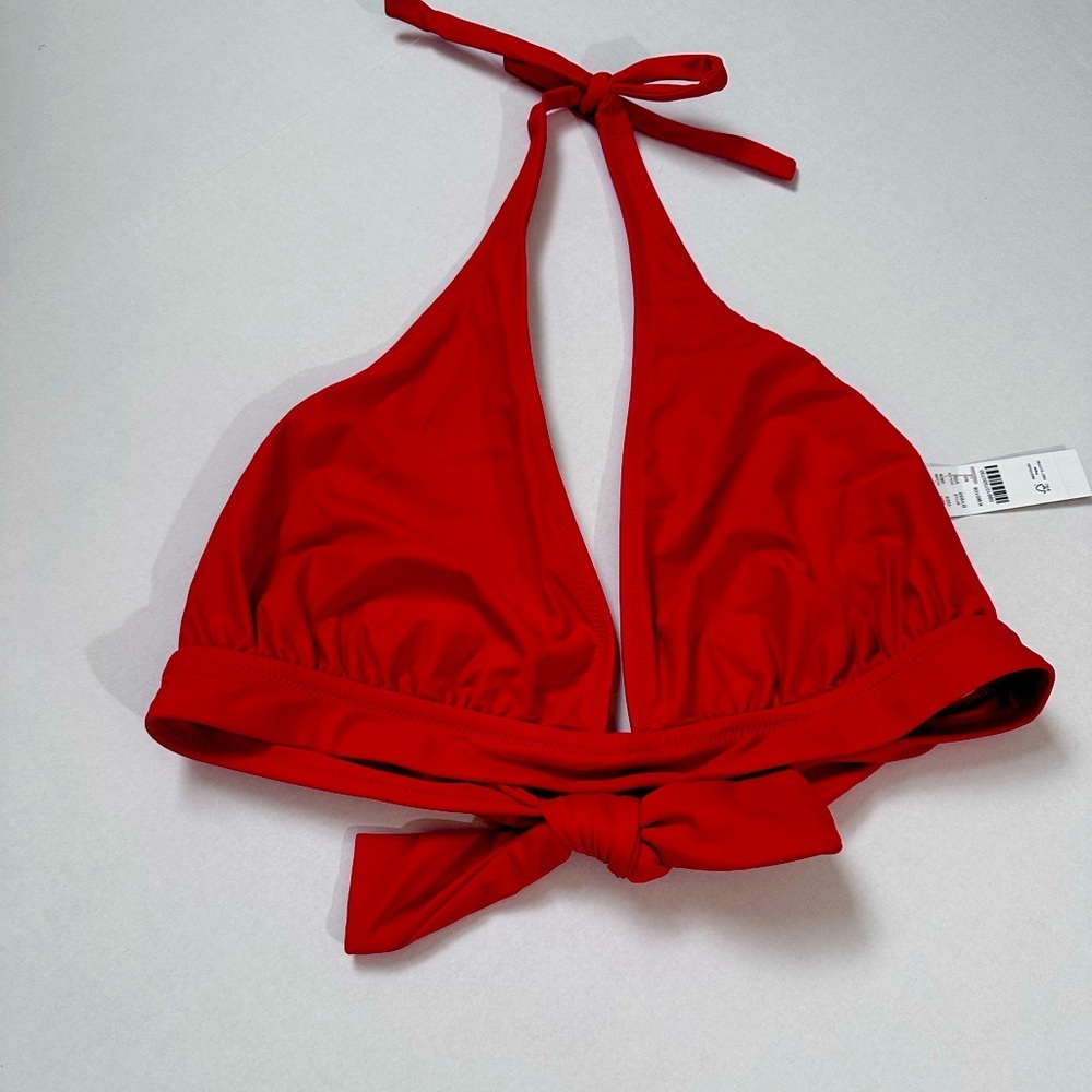 J Crew halter tie back v neck bikini top S,M,L NWT